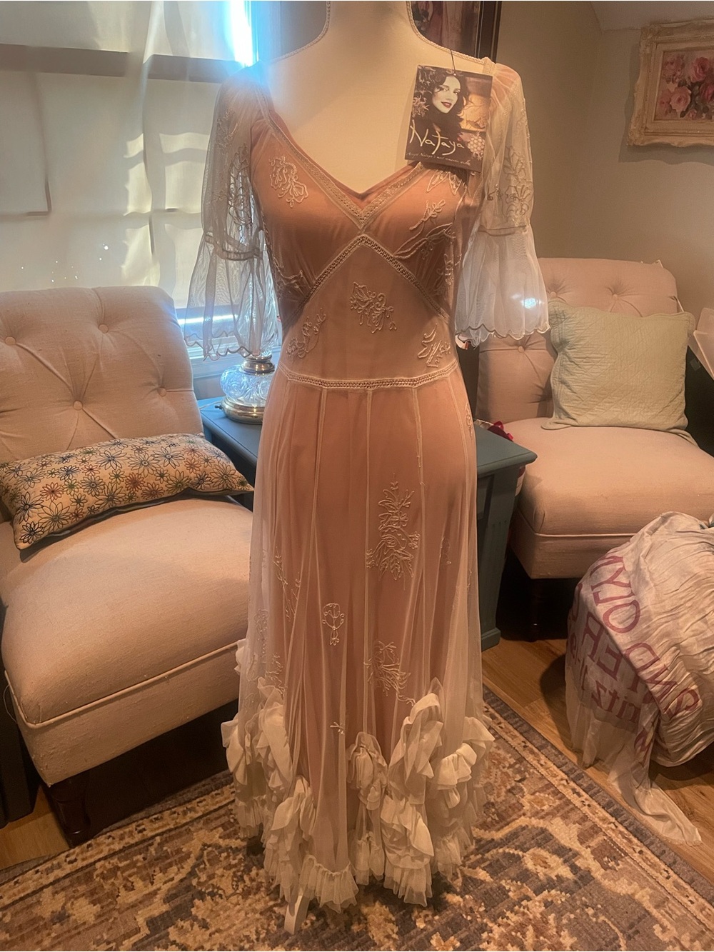 Nataya NWT, S, Rosette Wedding/Garden Party/Rehearsal Dinner Dress